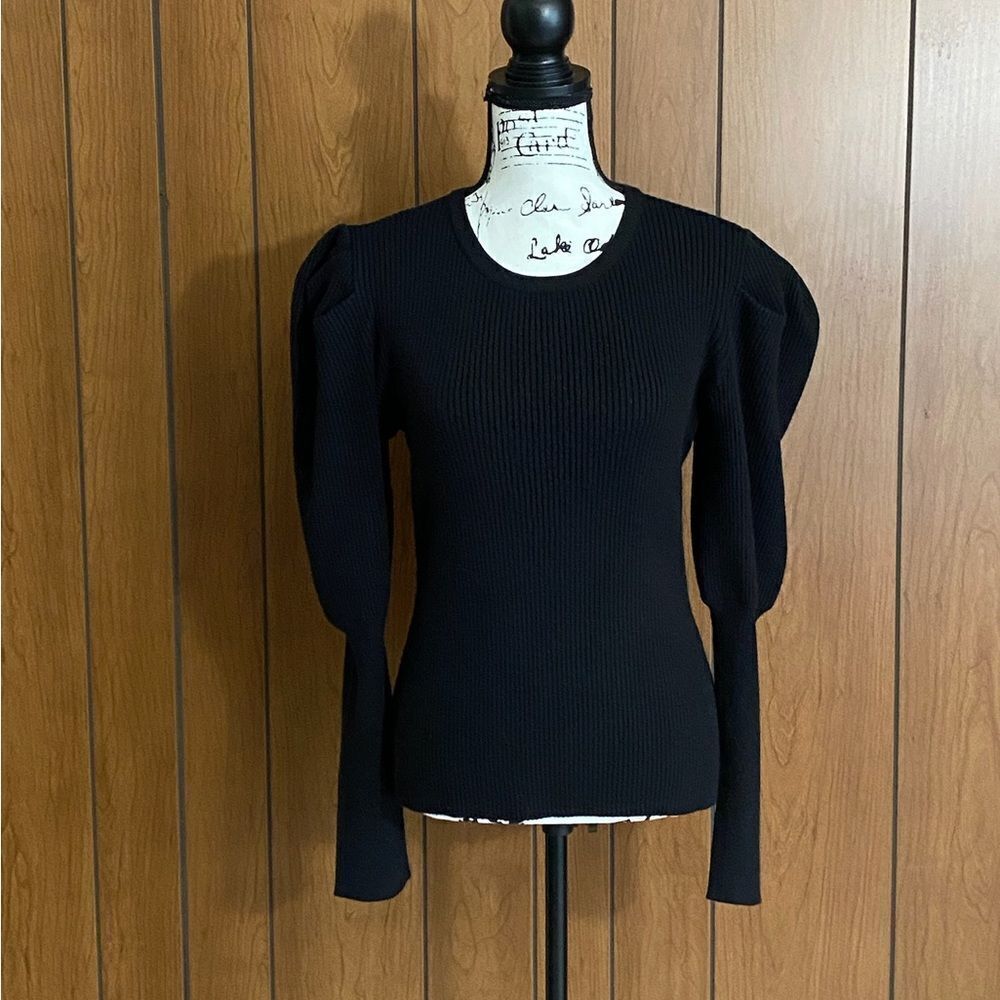 Jonathan Simkhai Mila Puff-Sleeve Sweater size L